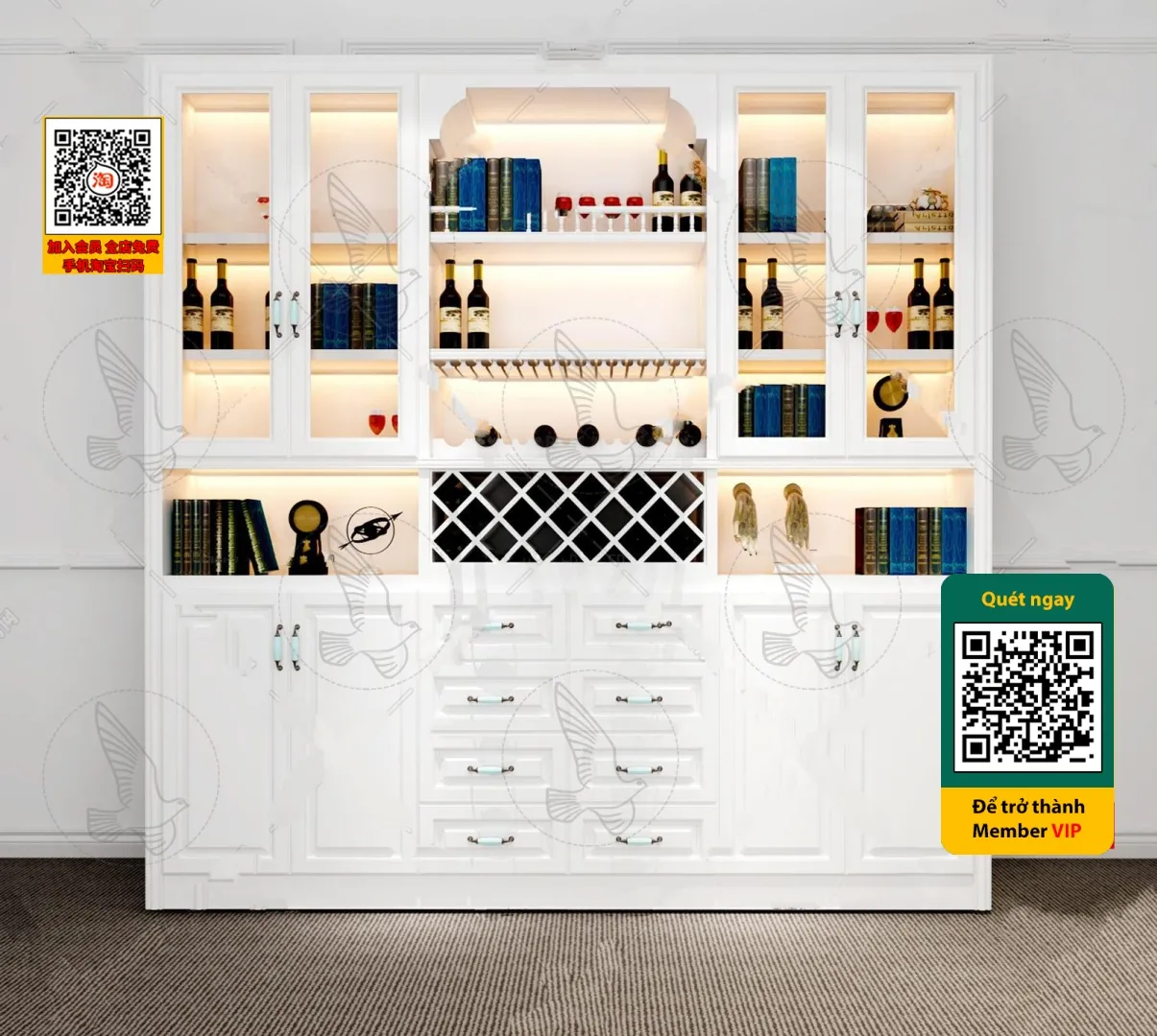 DECOR HELPER - INTERIOR - WINE SHOP - VRAY / CORONA - 3D MODEL - 5632