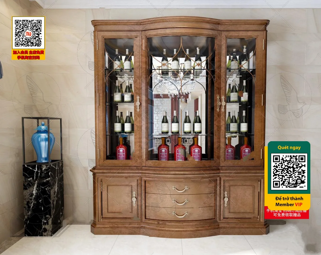 DECOR HELPER - INTERIOR - WINE SHOP - VRAY / CORONA - 3D MODEL - 5645