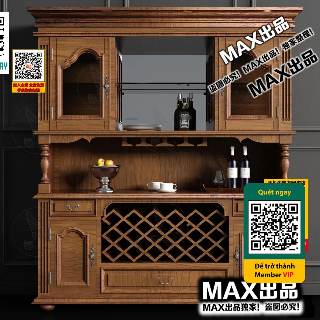 DECOR HELPER - INTERIOR - WINE SHOP - VRAY / CORONA - 3D MODEL - 5767