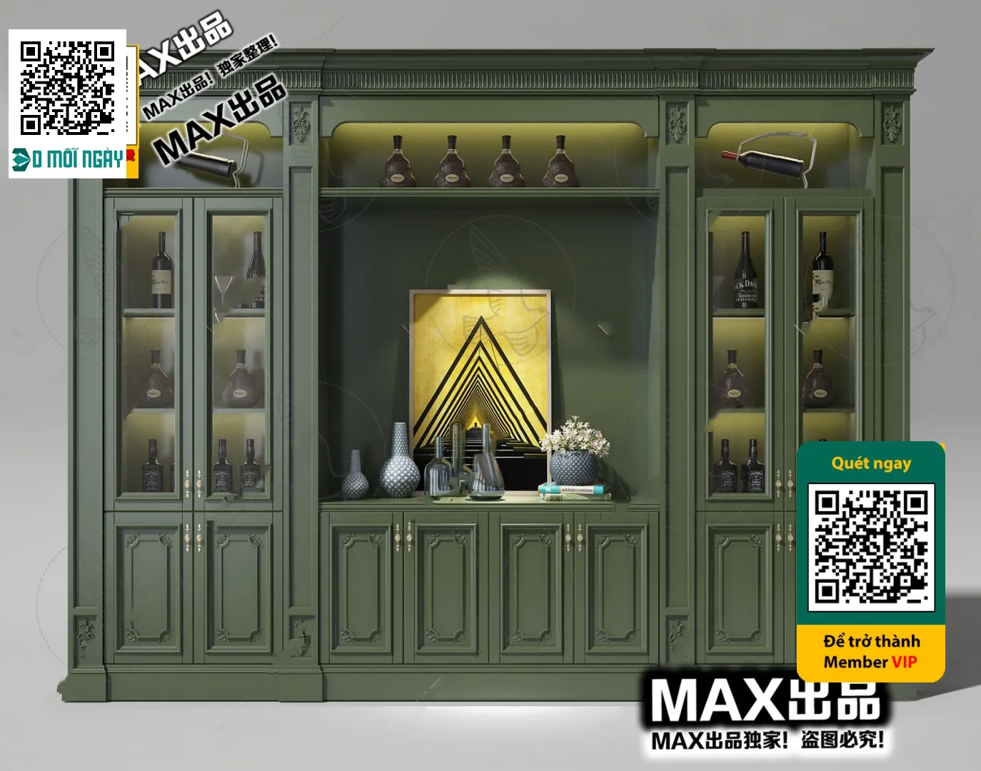 DECOR HELPER - INTERIOR - WINE SHOP - VRAY / CORONA - 3D MODEL - 5770