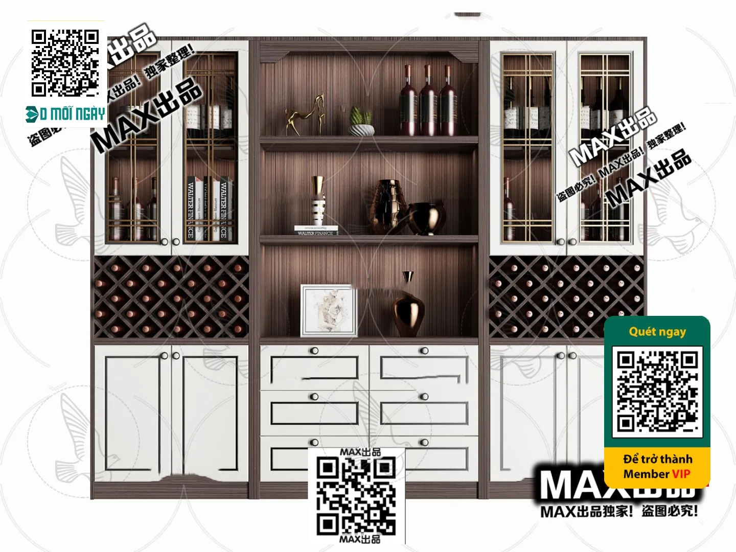 DECOR HELPER - INTERIOR - WINE SHOP - VRAY / CORONA - 3D MODEL - 5783
