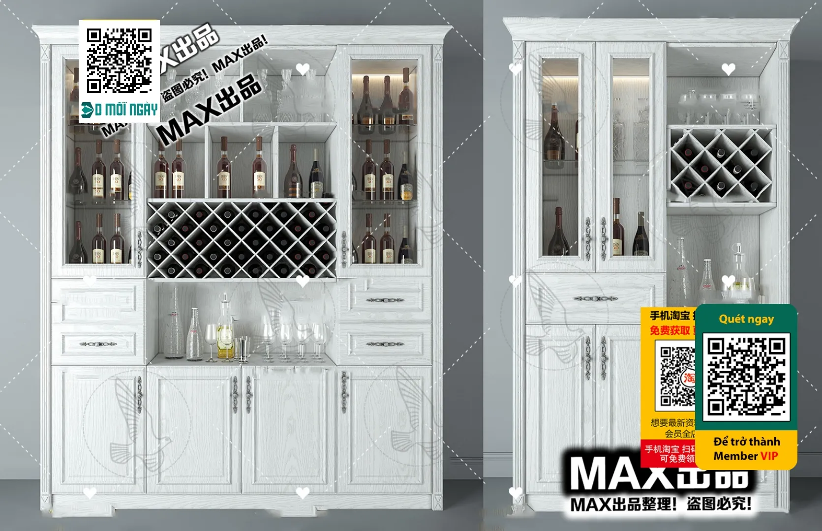 DECOR HELPER - INTERIOR - WINE SHOP - VRAY / CORONA - 3D MODEL - 5791