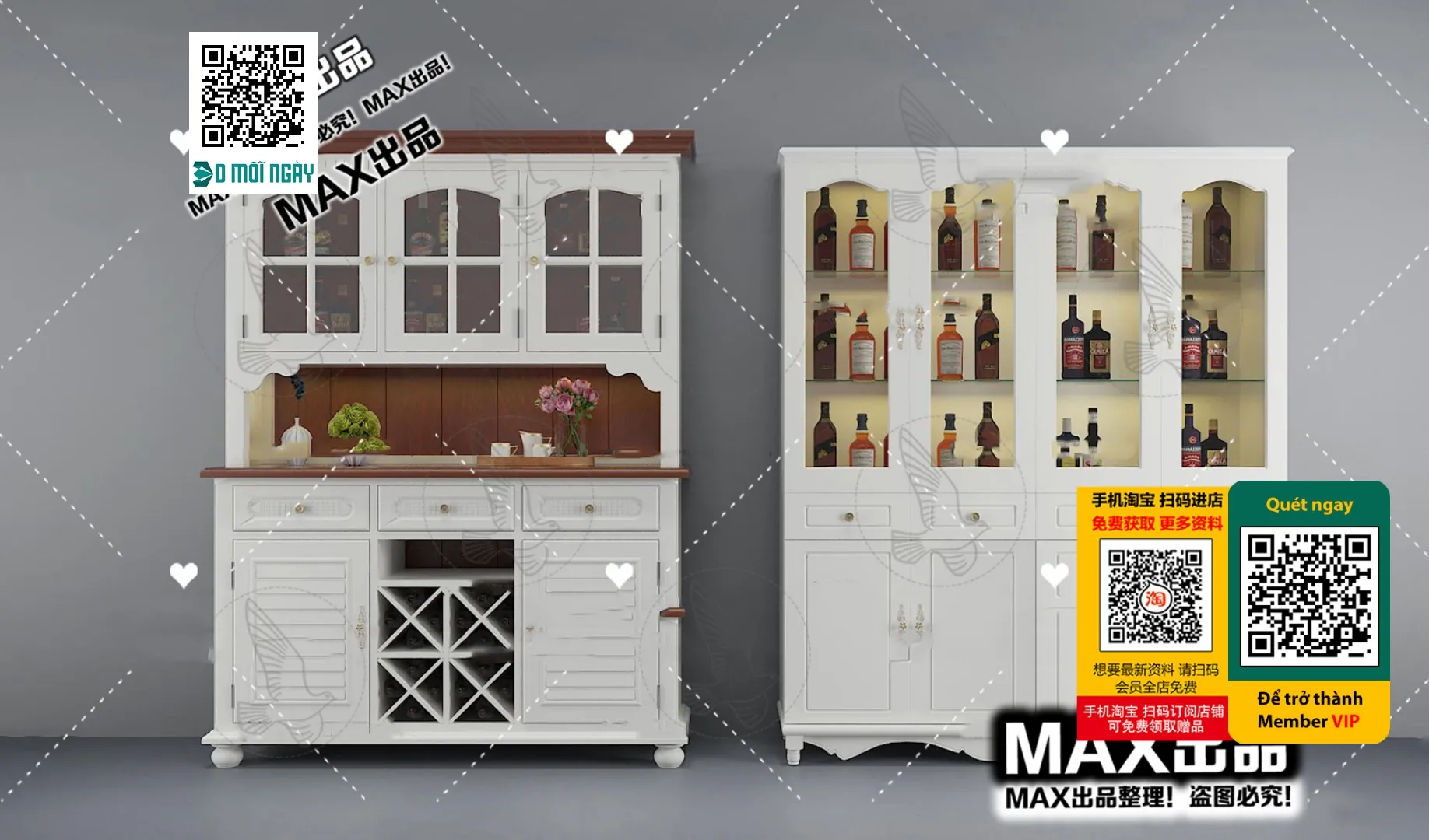 DECOR HELPER - INTERIOR - WINE SHOP - VRAY / CORONA - 3D MODEL - 5800