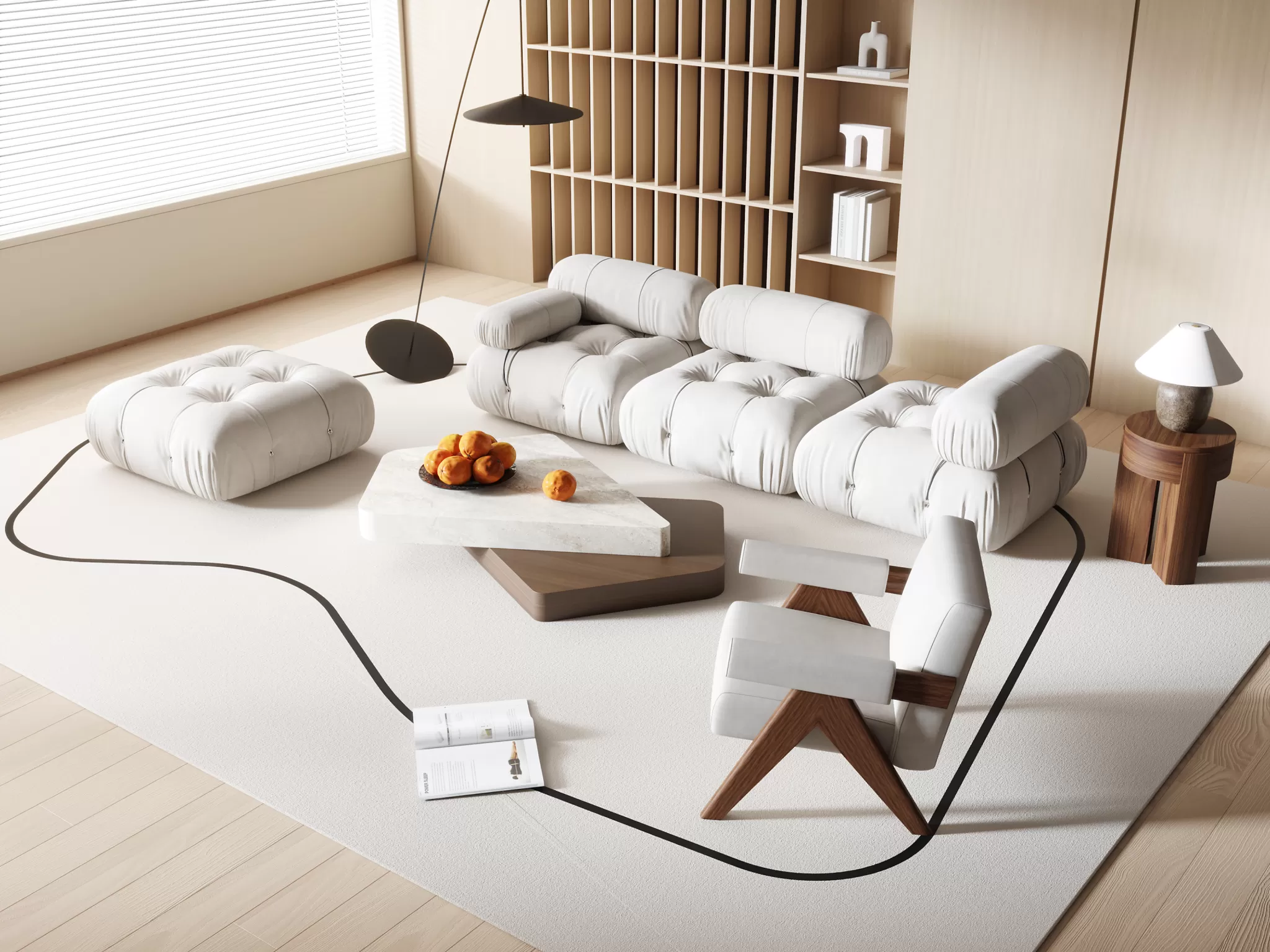 DECOR HELPER - LIVINGROOM - SOFA - LONG - 455