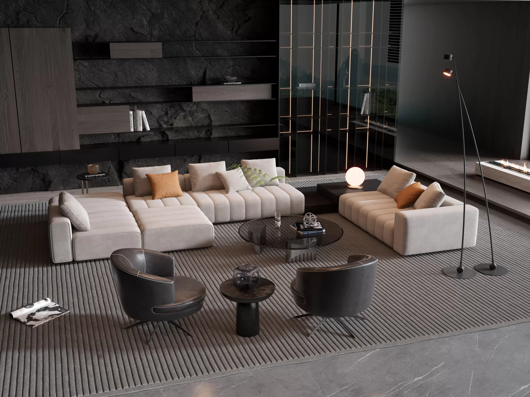 DECOR HELPER - LIVINGROOM - SOFA - LONG - 463