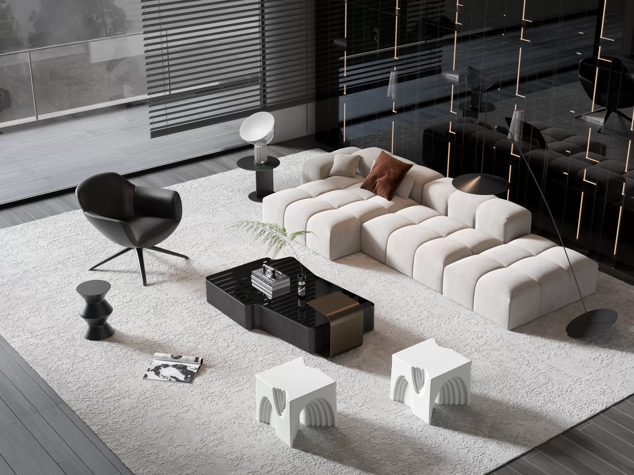 DECOR HELPER - LIVINGROOM - SOFA - LONG - 487