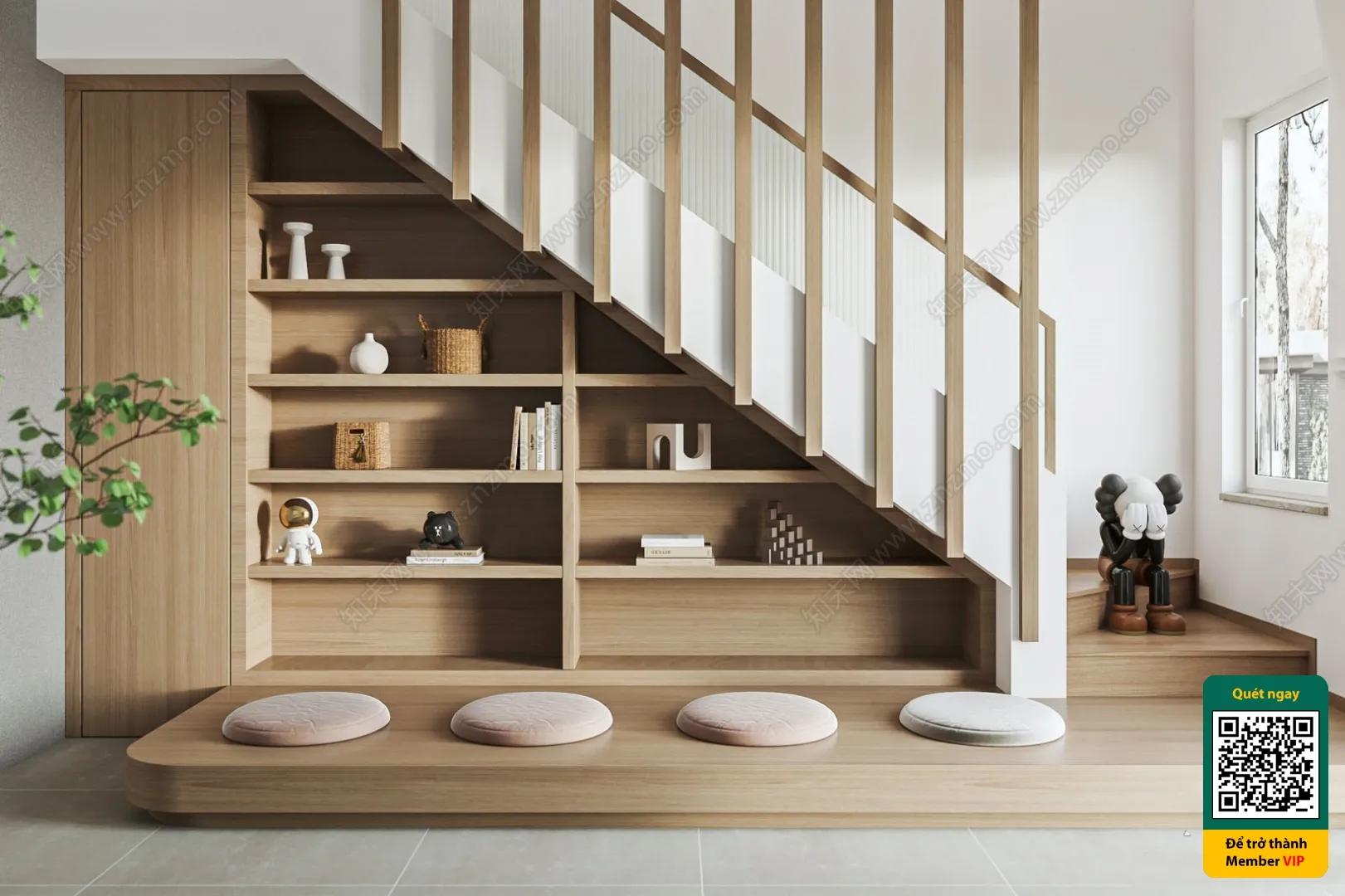 DECOR HELPER - STAIR - VRAY / CORONA - 3D MODEL - 4167