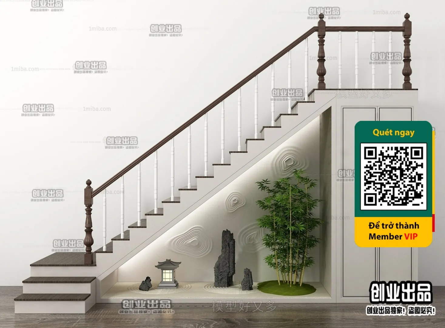 DECOR HELPER - STAIR - VRAY / CORONA - 3D MODEL - 4509
