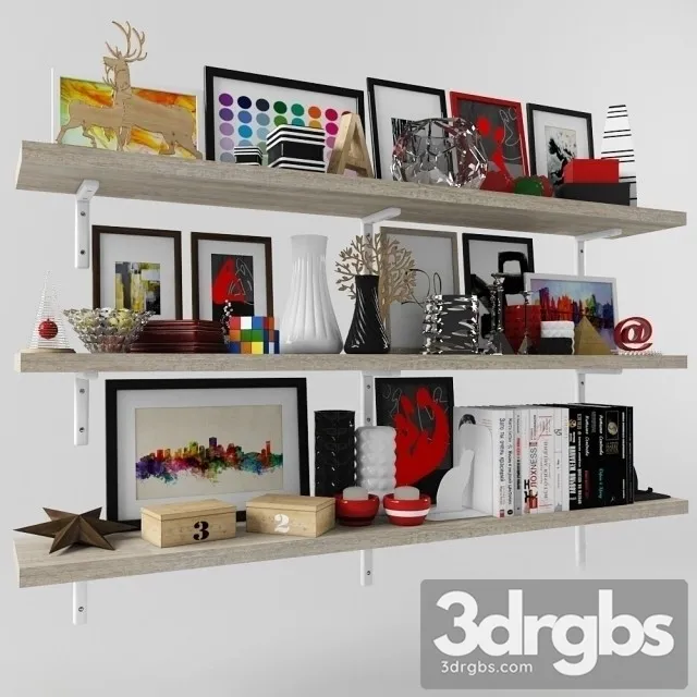 Decor Na Polci 02 3D Model Free