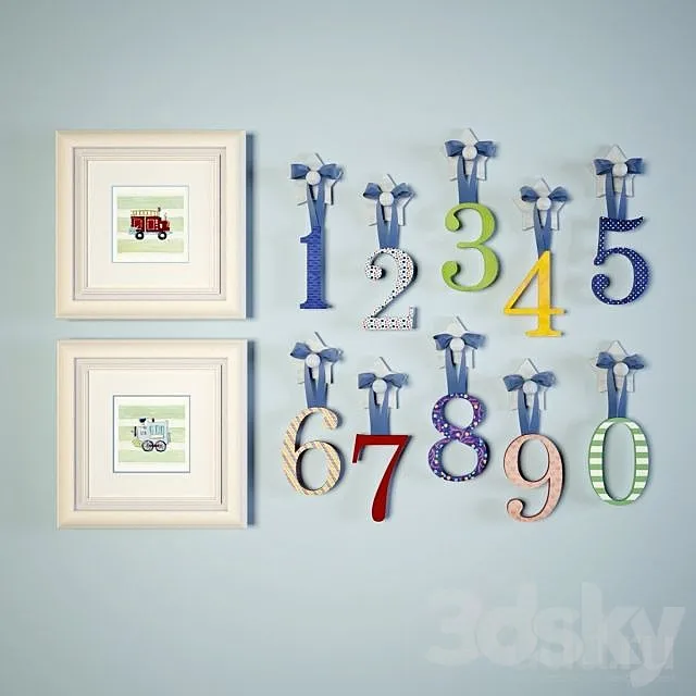 decor. numbers 3DModel