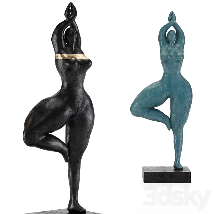 Decor People Art SET40 3D Model Free