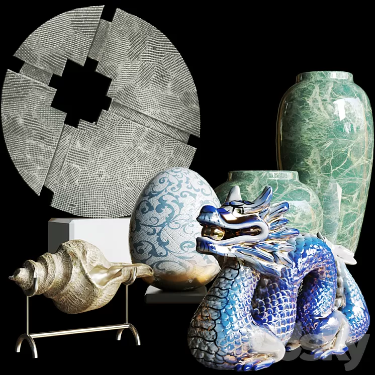 Decor. Porcelain 3D Model Free