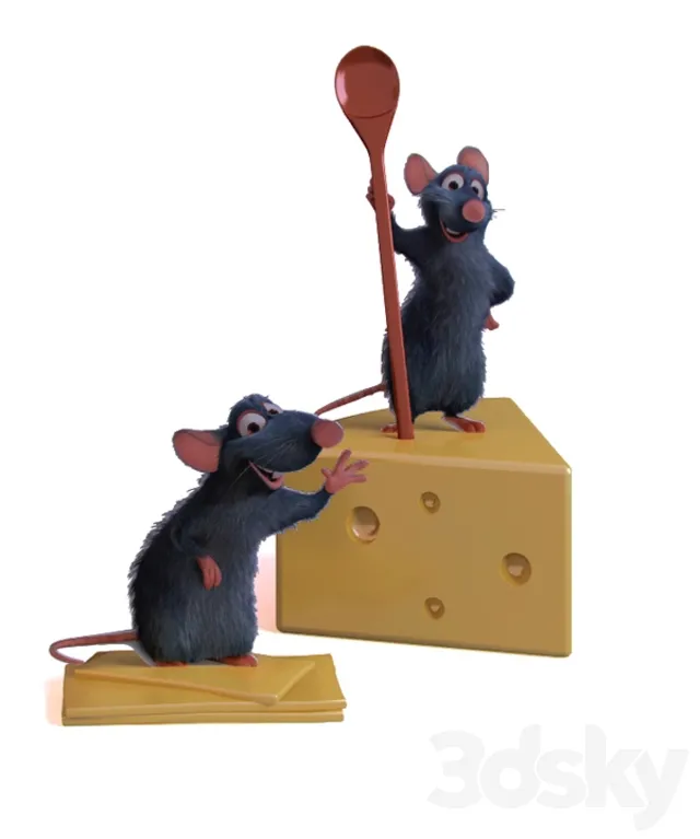 decor Ratatouille 3D Model