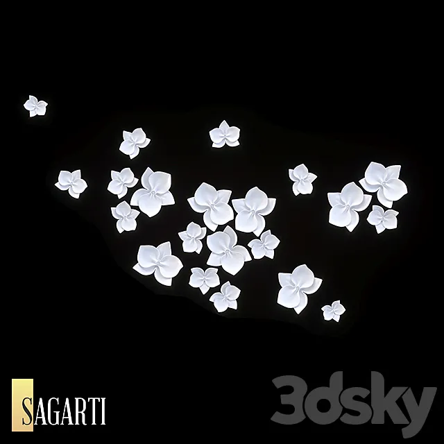 Decor Sagarti Orchid comp 3 art. D.Or.C.3 (OM) 3D Model