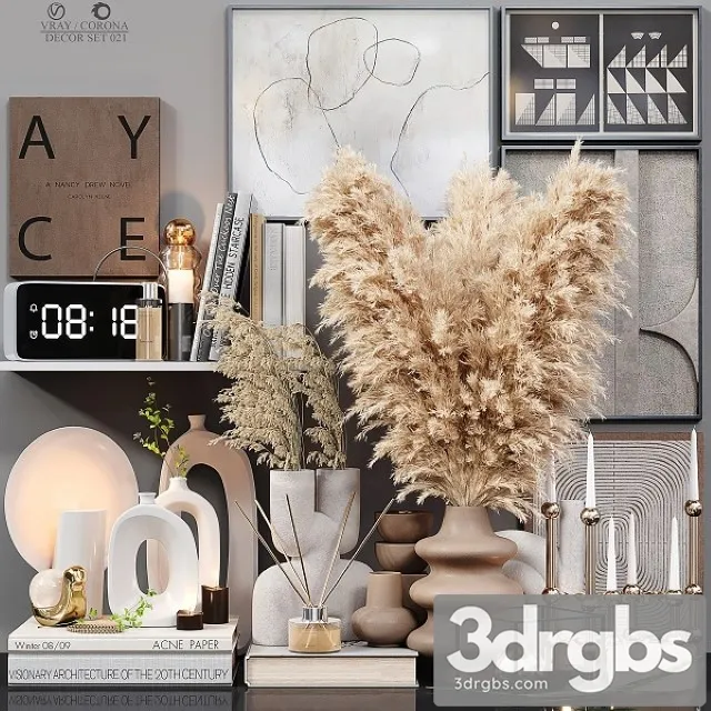 Decor Set 021 3D Model Free
