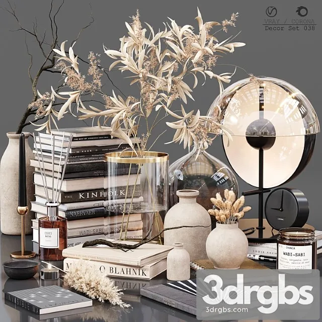 Decor Set 038 3D Model Free