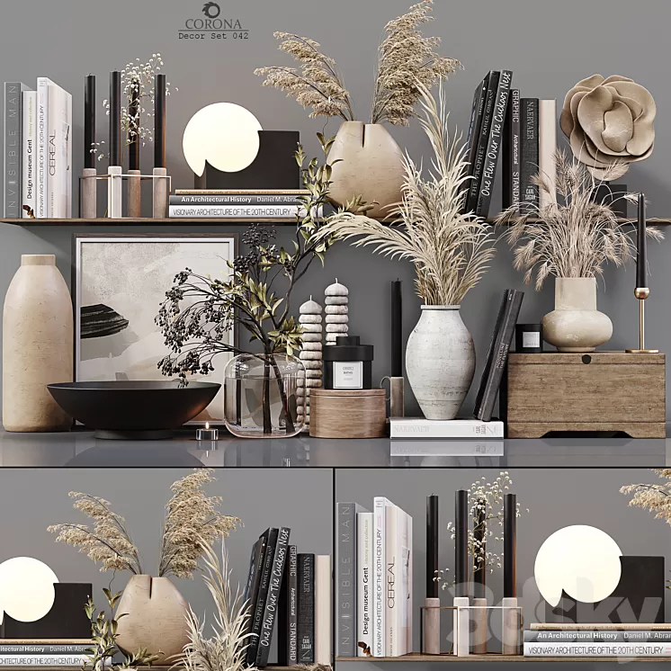 Decor Set 042 3D Model Free