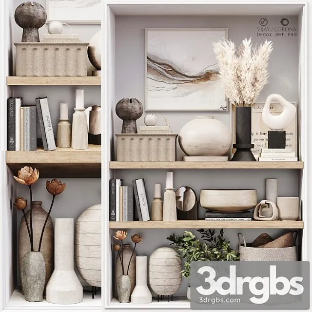 Decor set 046 3D Model Free