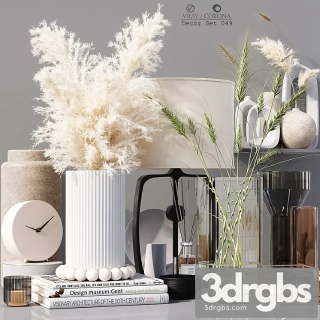 Decor Set 049 3D Model Free