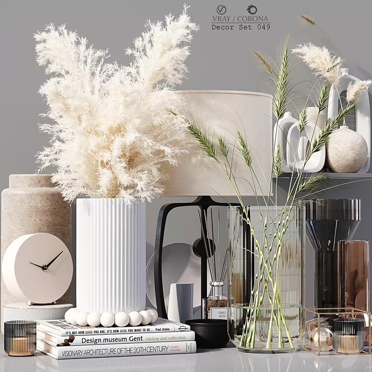 Decor Set 049 3D Model Free