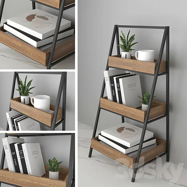 Decor Set 05 stairs 3D Model