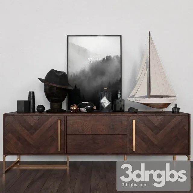 Decor Set 06 3D Model Free