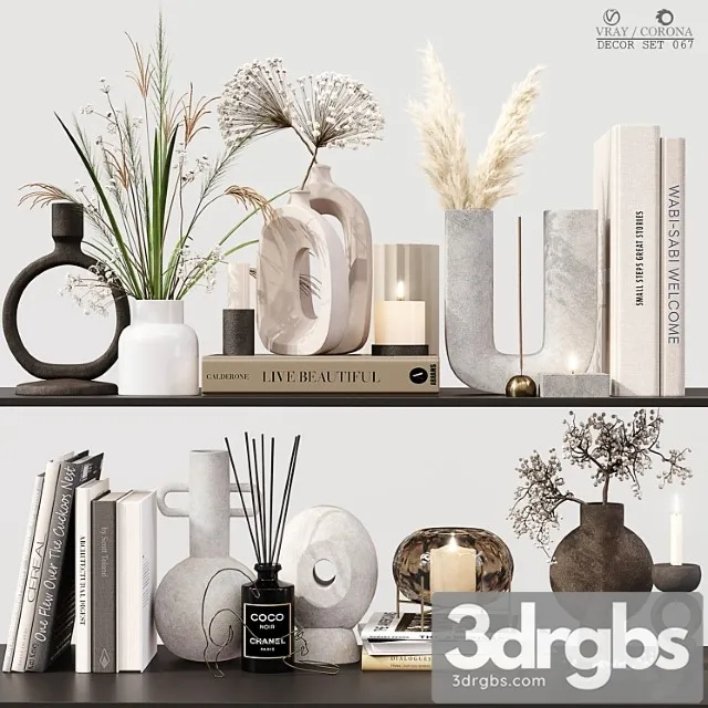 Decor Set 067 3D Model Free