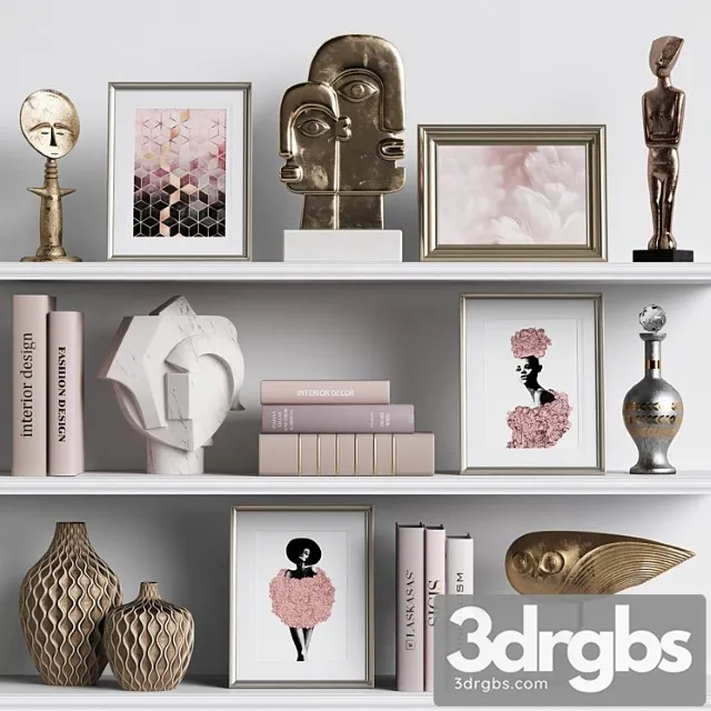 Decor set 104 3D Model Free