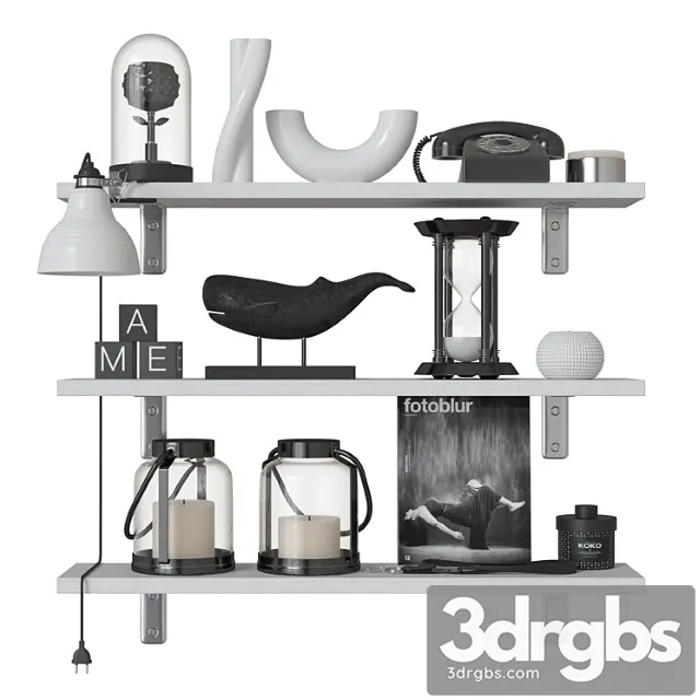 Decor set 10_2 3D Model Free