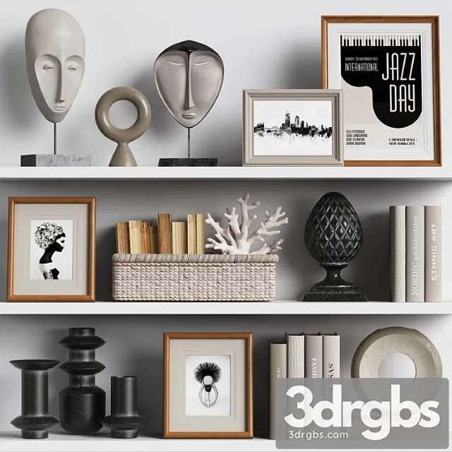 Decor Set 110 1 3D Model Free