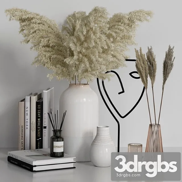 Decor Set 1111 3D Model Free