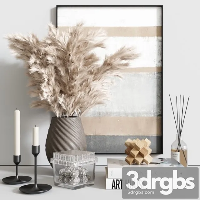 Decor Set 12 7 3D Model Free