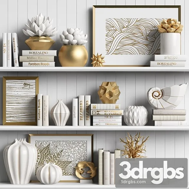 Decor Set 14 1 3D Model Free