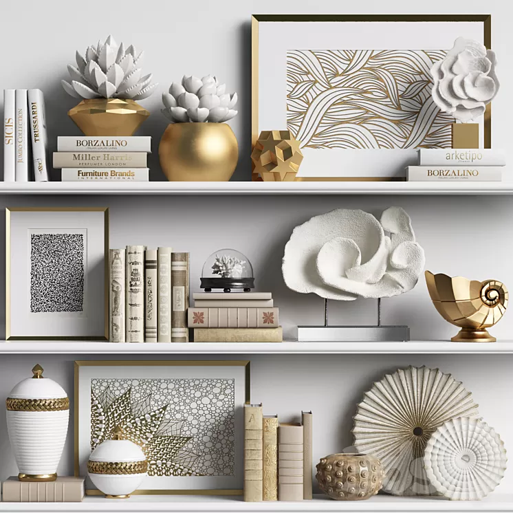 Decor Set 162 3D Model Free