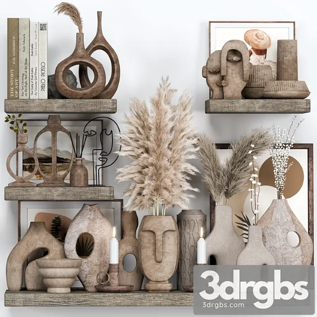 Decor set 20 3D Model Free