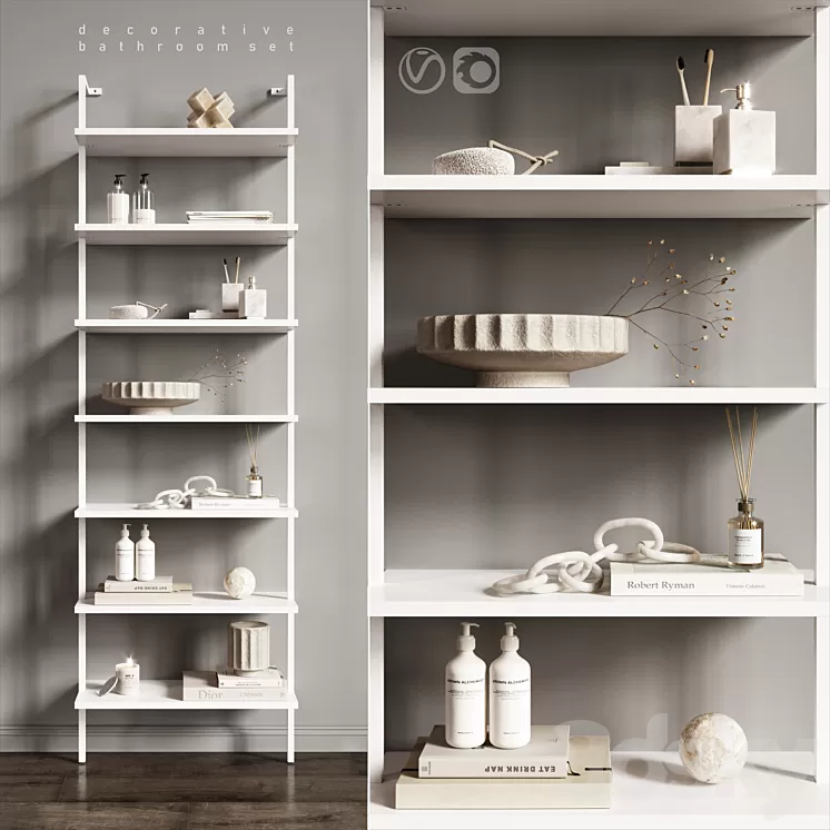 Decor set 3D Model Free