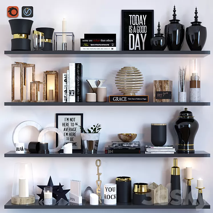 Decor set 3D Model