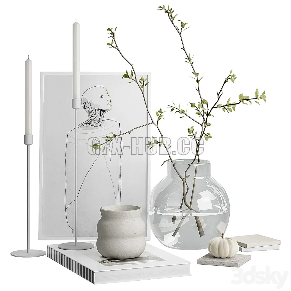 Decor set 4 3D Model