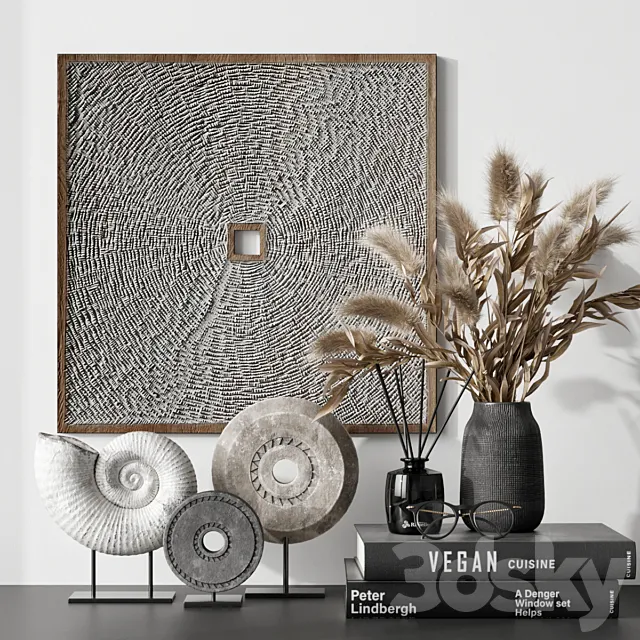 Decor set 4 3DModel