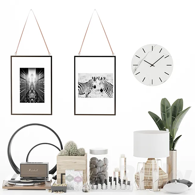 Decor set 4 3DModel