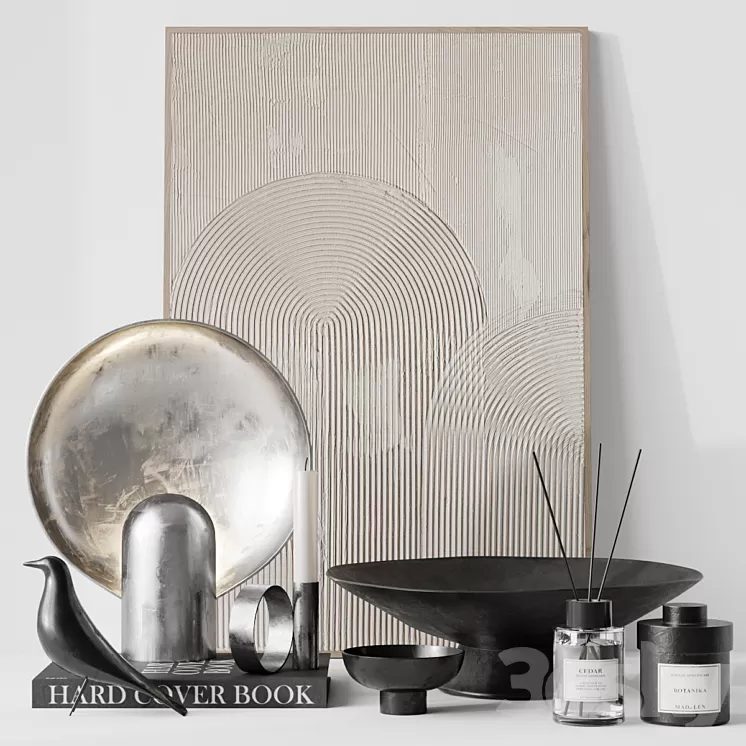 Decor set 5 3D Model Free