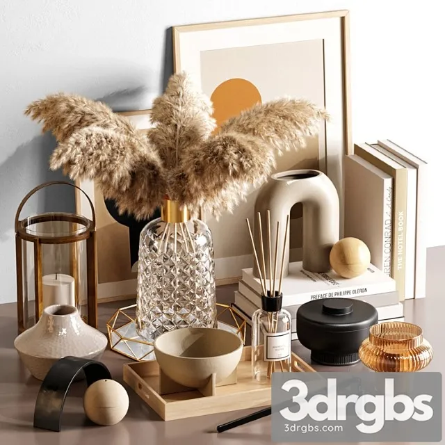 Decor Set 50 3D Model Free