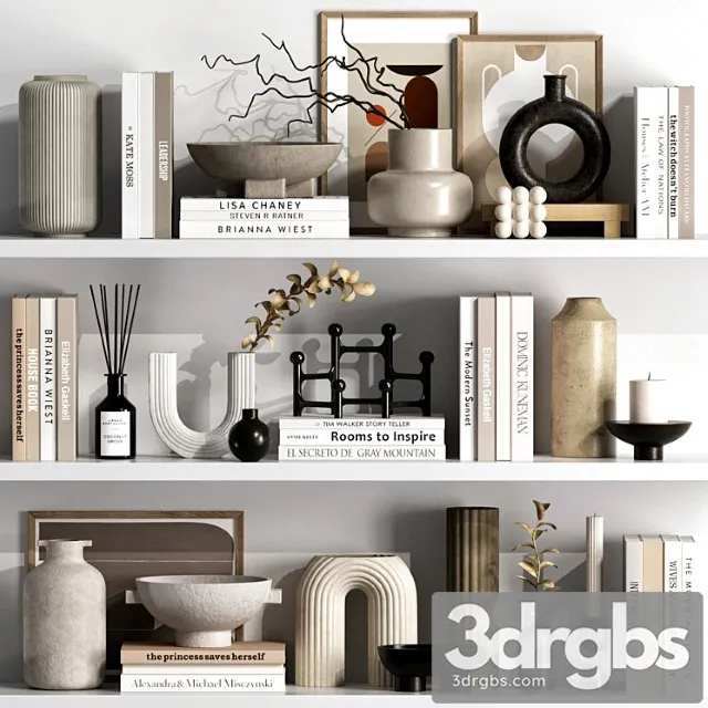 Decor Set 54 3D Model Free