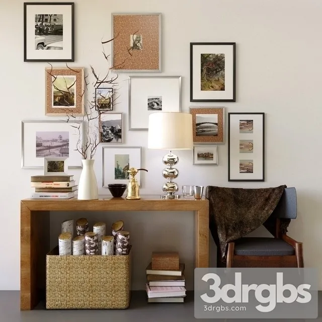 Decor Set 56 3D Model Free