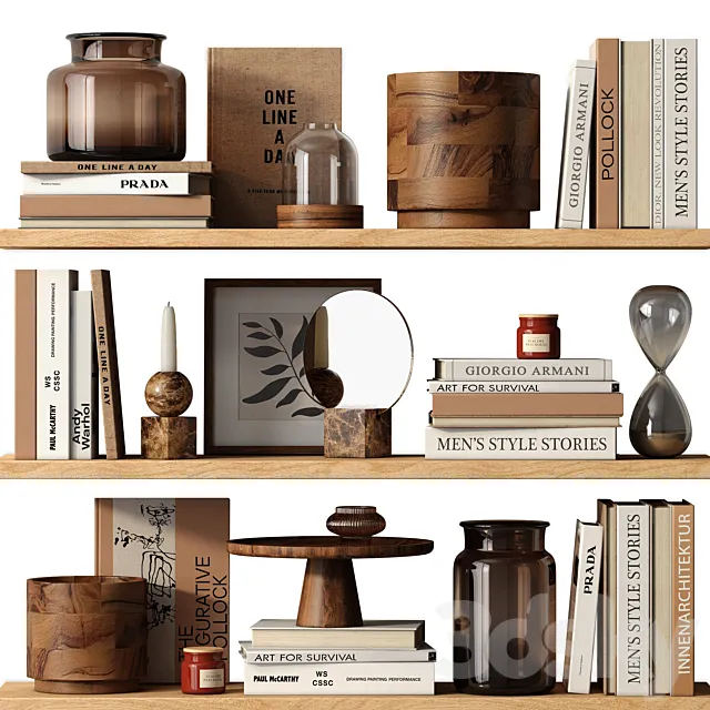 Decor set BROWN 3DModel