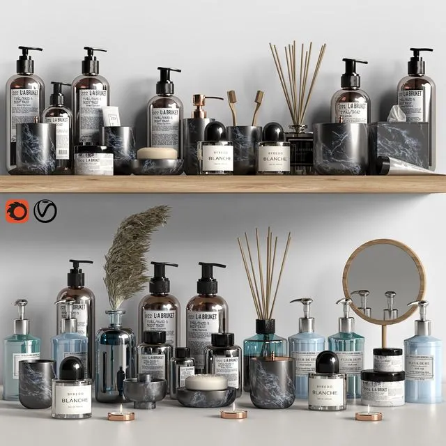 Decor Set for Bathroom 06 3D Model