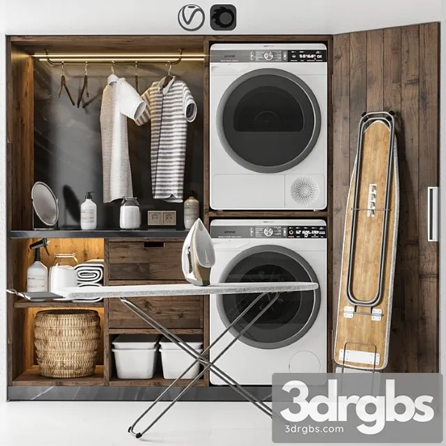Decor Set For Laundry Gorenje 3D Model Free