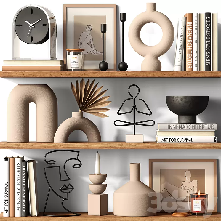 Decor set HARMONY 3D Model