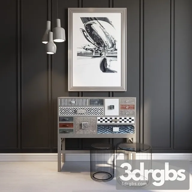 Decor Set Kare 3D Model Free