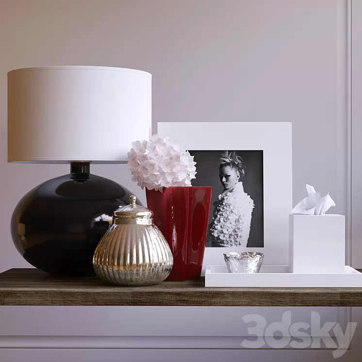 Decor set Kelly Hoppen 2 / decorative set 3D Model